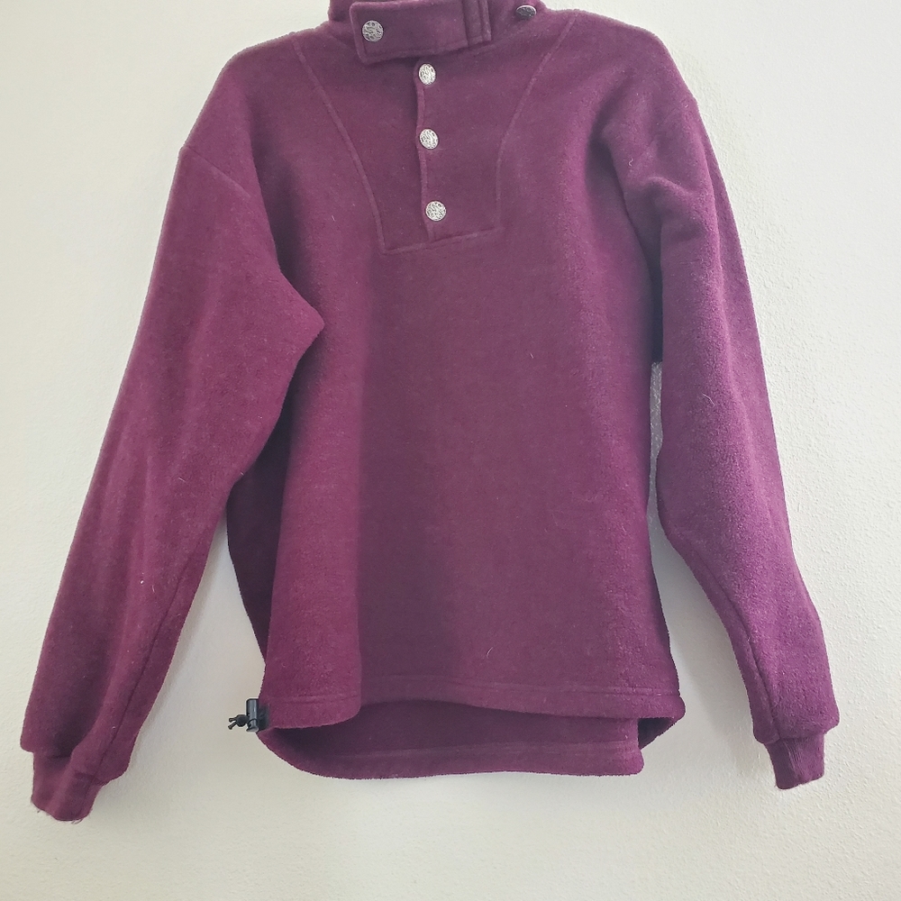 Vintage EUC Summit Dog Purple Fleece Pullover Size L